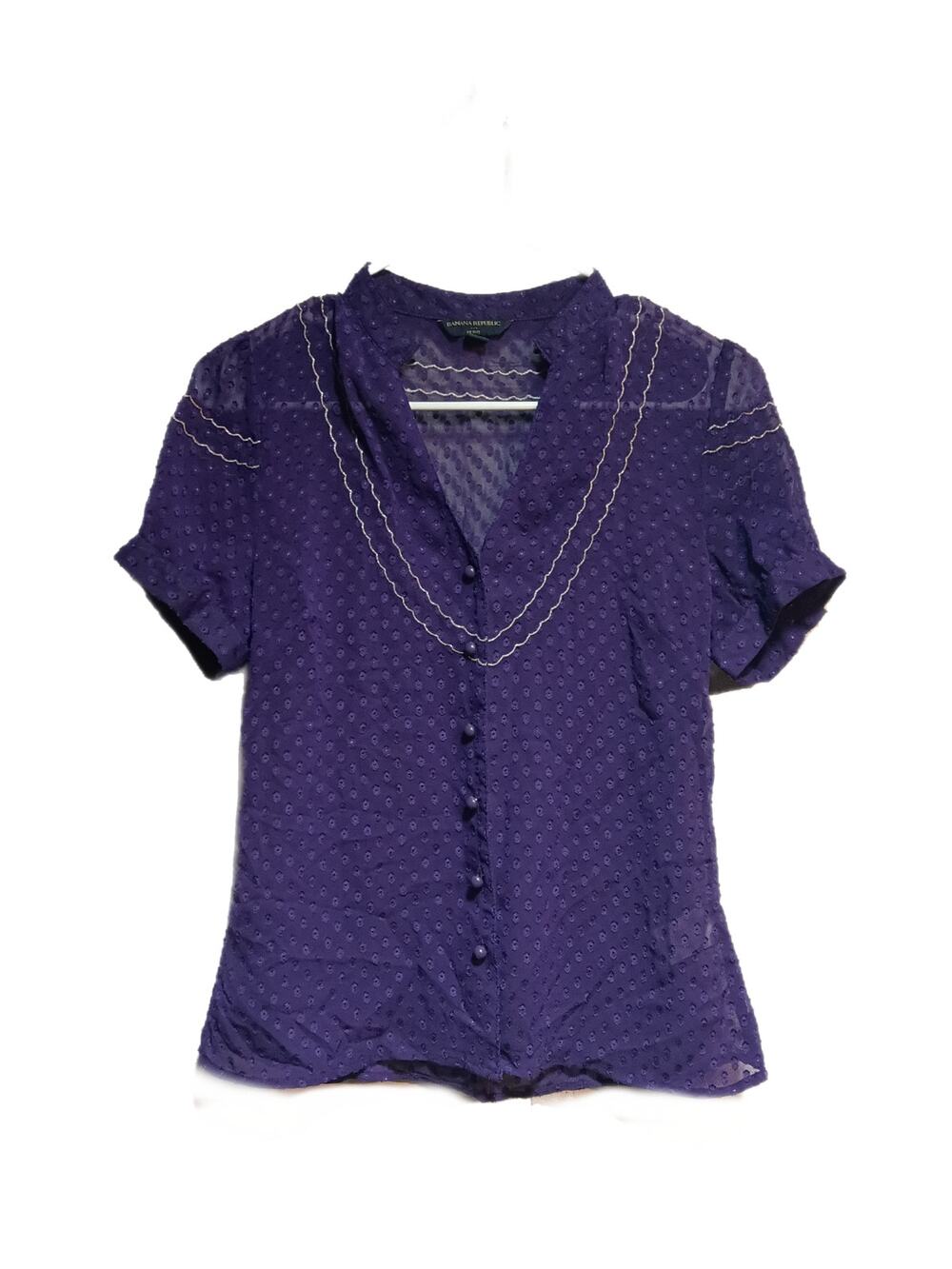 Banana Republic Women's Button Up Shirt Size Small Petite